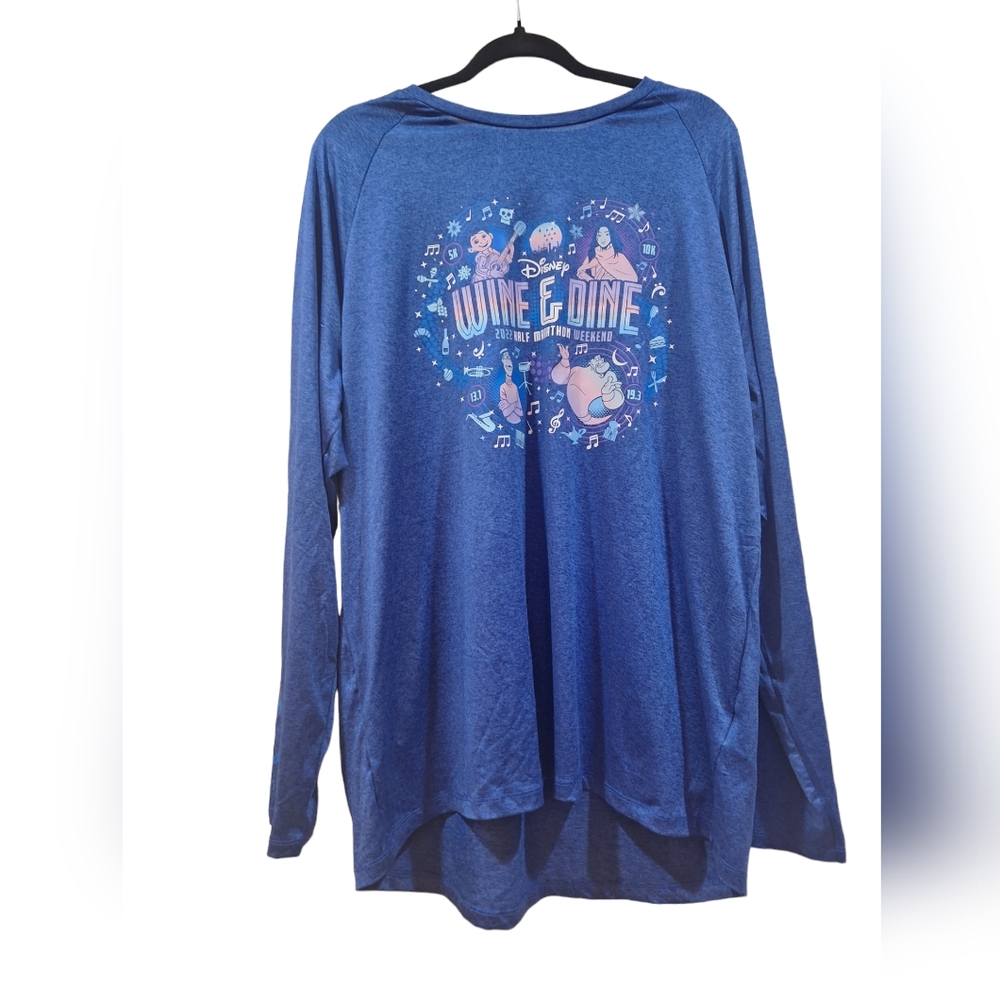 Disney Parks RunDisney 2022 Wine & Dine Marathon Long Sleeve Shirt Adult XL NEW